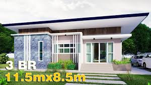 bungalow house design 11 5x8 5 100 sqm