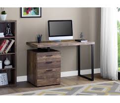 Jump start your study sessions or careerjump start your study sessions or career motivation with this urban industrial writing desk. Computer Desk 48 L Brown Reclaimed Wood Black Metal Maison Caplan