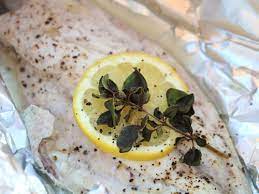 easy grilled fish fillet in foil