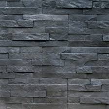Black Slate Stone Wall Cladding Size