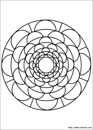 Résultat de recherche d'images pour "coloriage à imprimer mandala fleurs"