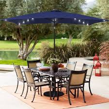 Patio Umbrellas With Solar Lights