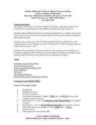 Sample Resume For Medical Billing With No Experience And