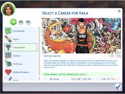 Fiber artist career by snikkidoodle from mod the sims. The Sims 4 Tattoo Artist Career The Sims 4 Download Simsdomination