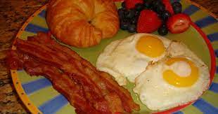 Our Blissfully Delicious Life Sunny Side Up Eggs Bacon gambar png