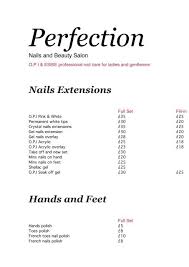 perfection nails and beauty salon