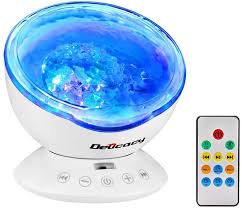 Amazon Com Delicacy Ocean Wave Projector 12 Led Remote Control Undersea Projector Lamp 7 Color Changing Music Player Night Light Projector For Kids Adults Bedroom Living Room Decoration Musical Instruments