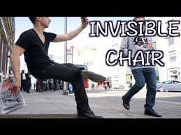 invisible chair magic trick you