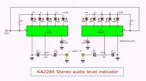 Once the circuit has been completed, setting the vu meter dot mode : Pin On Audio Amplifier