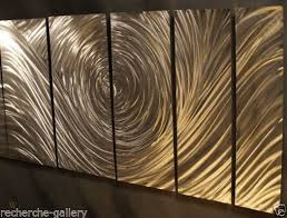 Abstract Metal Wall Art The Hills 3d