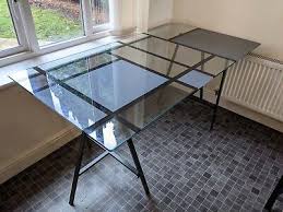 Ikea Large Glass Top Dining Dinner