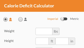 Calorie Deficit Calculator To Lose Weight
