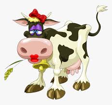 cartoon cow with makeup hd png