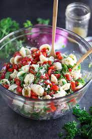 spinach pasta salad with feta and