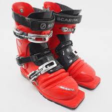 Scarpa T1 Womens Telemark Ski Boots Size 8 Us 25 Mondo Red