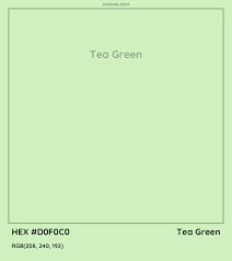 About Tea Green Color Codes Similar