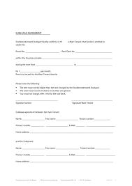 Sublease Agreement California Pdf Form Nyc Subletting Rental