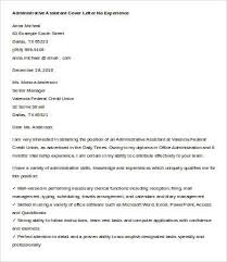 Cover Letters For Administrative Assistant 6 Free Word