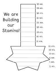 Printable Class Stamina Chart Reading Stamina Tracking Chart