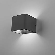 Spacecraft Led Wall Sconce Light Modern Minimalist Dimmable Ul Listed 5 Year Warranty Cool White 6000k Black Amazon Com