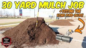 30 yard mulch job mulching our