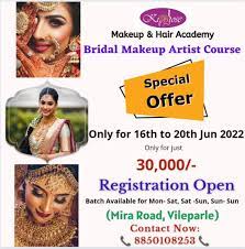 offline bridal makeup hair course
