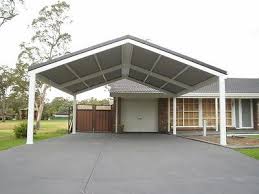 Use a carport as storage for boats, tractors or trailers too. Double Carport 6x7m Long Diy Custom Carport Pergola Patio Kit Patio Kits Diy Carport Carport Designs