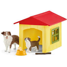 schleich farm world friendly dog house