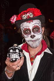 sugar skull makeup white and red