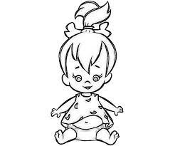 Your kids will increase their vocabulary by learning about different anima. Pebbles Flintstone Coloring Pages Free Printable Coloring Pages Coloring Home