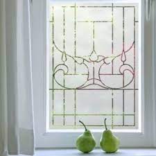 art deco frosted glass window