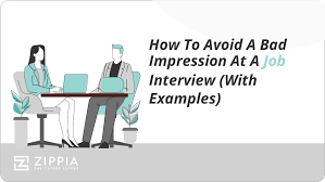 bad impression at a job interview