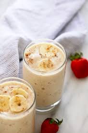 Use juice, almond milk or soy milk instead of milk if you prefer. Healthy Banana Smoothie 11g Of Protein Fit Foodie Finds