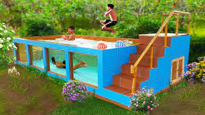 a cool summer with diy swimming pool at