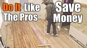 how the pros finish a wood floor the