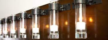 Candle Wall Sconce Using Pipe Grip Ties