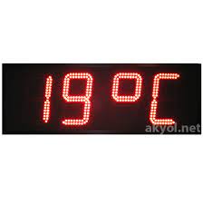 st 154 outdoor electronic clock thermometer
