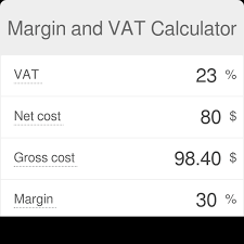 margin and vat calculator