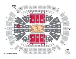 Toyota Center Seating Chart Center Seating Map 1 2 House