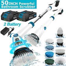 8 in 1 battery electric spin scrubber