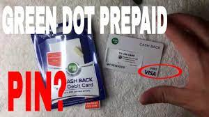 green dot prepaid debit pin number