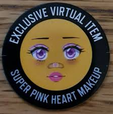 roblox super pink heart makeup