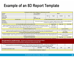 Pin By Md Aminul Islam On 8d Report Template Problem