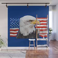 American Flag Wall Mural