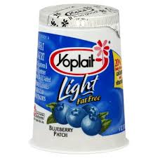 yoplait light yogurt blueberry fat free