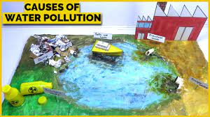 causes of water pollution project model