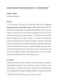 pdf ethics and the education of adults a review essay pdf ethics and the education of adults a review essay