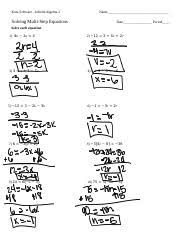 By searching the title, publisher, or authors of if you intention to download and install the algebra 2h review kuta software answers, it is entirely easy then, back currently we extend the belong to to buy. 1 Solving Multi Step Equations Pdf Docx Kuta Software Infinite Algebra 2 Solving Multi Step Equations Name Date Period Solve Each Equation 1 4n U2212 Course Hero