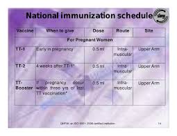 Tetanus Toxoid Immunization Schedule In Pregnancy Pre Man Kalem