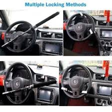 Unlocking your steering wheel · pull down in the same direction you yanked the wheel when you initially locked it. Car Lock Car Steering Wheel Lock Universal Vehicle Truck Van Suv Auto Adjustable Anti Theft Locking Steering Wheel Car Safety Wheel Lock